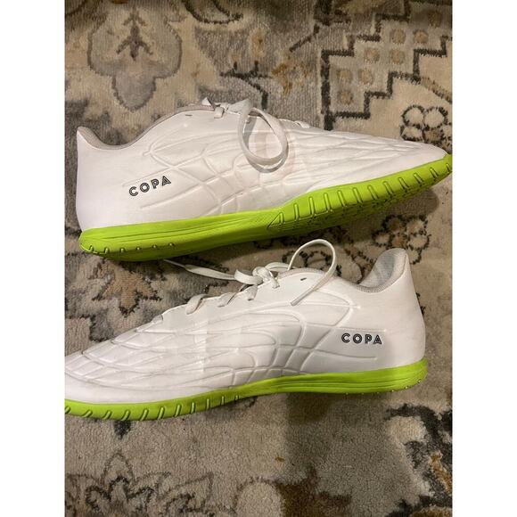 Adidas Copa Pure.4 GZ2537 Indoor Football Shoes Men's US 11 White Low Top DSG656 - Picture 5 of 8